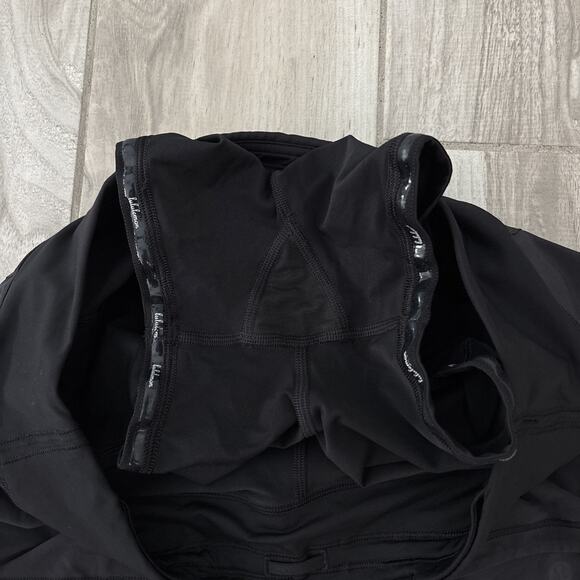 Lululemon Skirt Womens Sz 8 Black Pace Rival Pleated Back Running Skort Zip - Picture 4 of 11